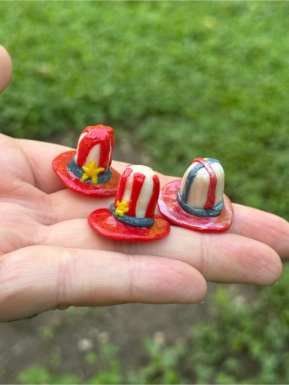 Patriotic Miniature Top Hat - Red, White & Blue